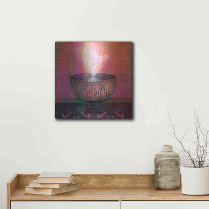 Luxe Metal Art 'Vessel of Light' by Elena Ray, Metal Wall Art,12x12