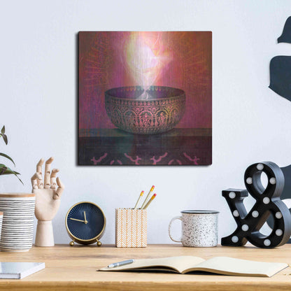 Luxe Metal Art 'Vessel of Light' by Elena Ray, Metal Wall Art,12x12