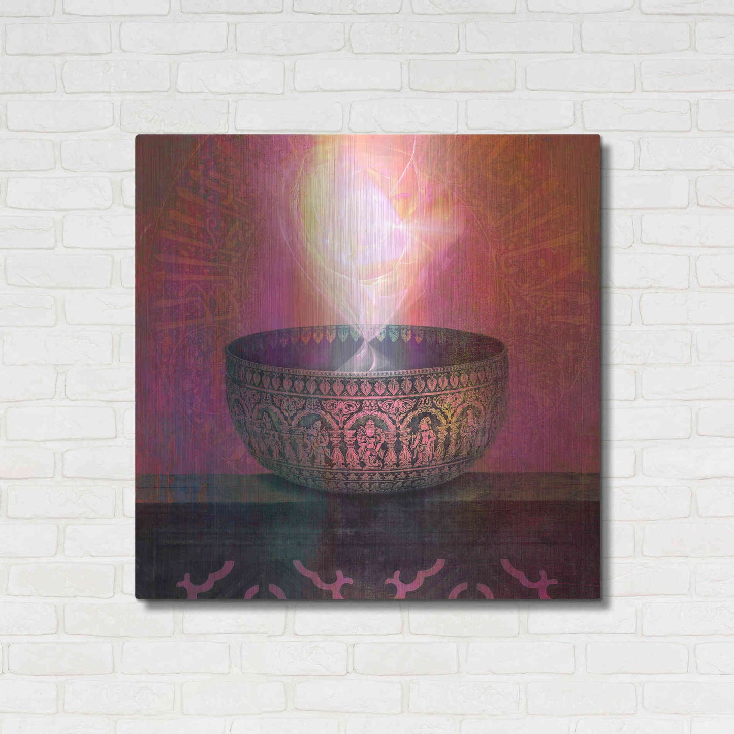 Luxe Metal Art 'Vessel of Light' by Elena Ray, Metal Wall Art,36x36