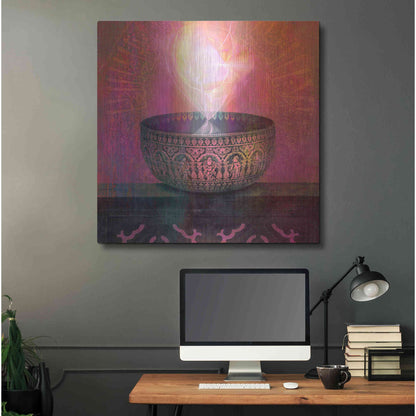 Luxe Metal Art 'Vessel of Light' by Elena Ray, Metal Wall Art,36x36