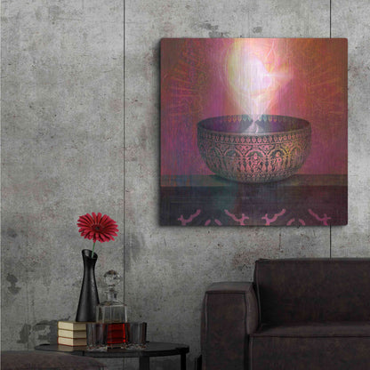 Luxe Metal Art 'Vessel of Light' by Elena Ray, Metal Wall Art,36x36