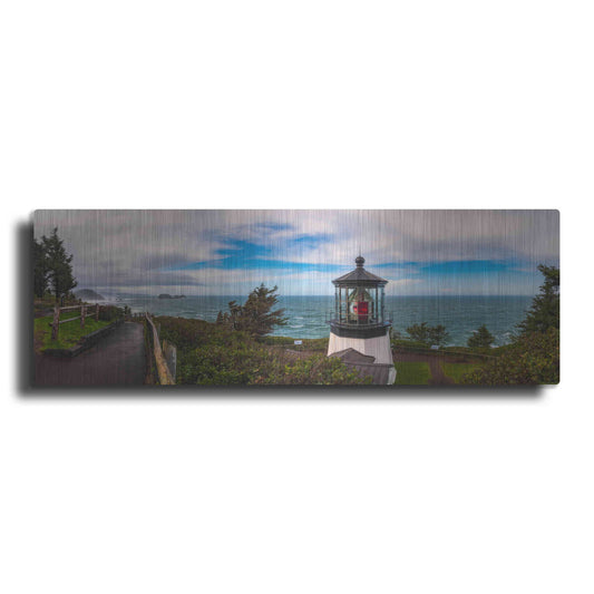 Luxe Metal Art 'Cape Meares Bright' by Darren White, Metal Wall Art,3:1 L