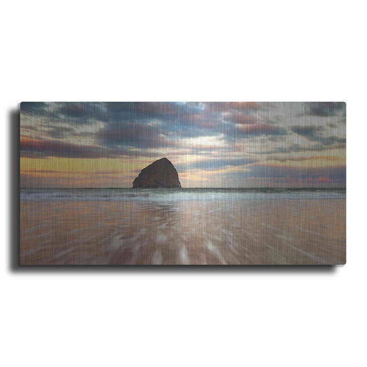 Luxe Metal Art 'Cotton Candy Sunrise' by Darren White, Metal Wall Art,2:1 L