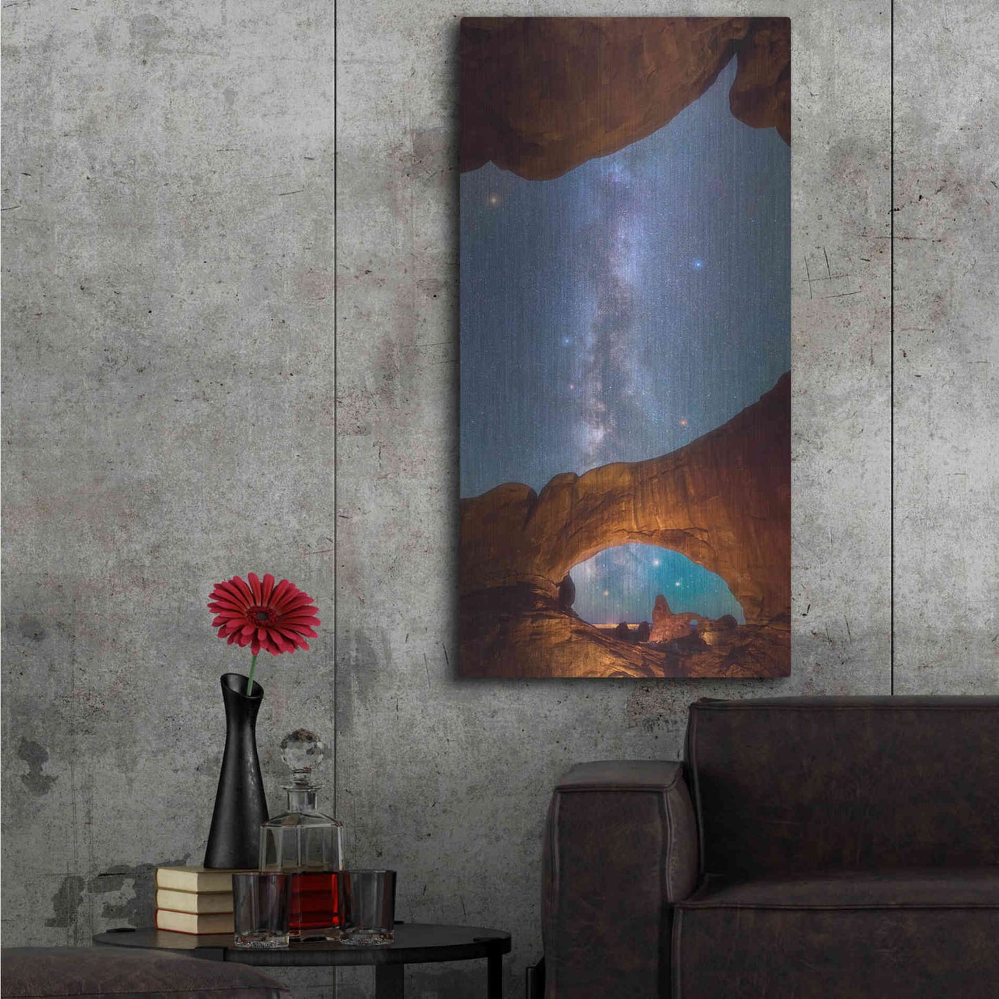 Luxe Metal Art 'Heavens Above Turret' by Darren White, Metal Wall Art,24x48