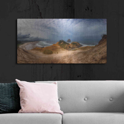 Luxe Metal Art 'Kiwanda' by Darren White, Metal Wall Art,48x24