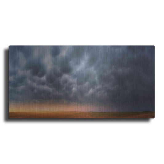 Luxe Metal Art 'Mammatus Over Madrid' by Darren White, Metal Wall Art,2:1 L