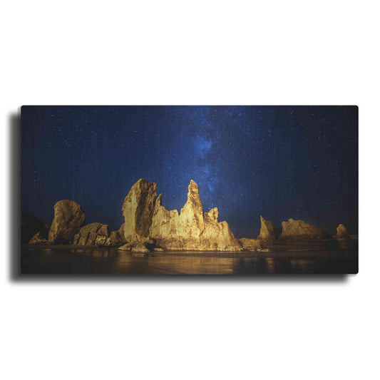 Luxe Metal Art 'Oregon Nights' by Darren White, Metal Wall Art,2:1 L