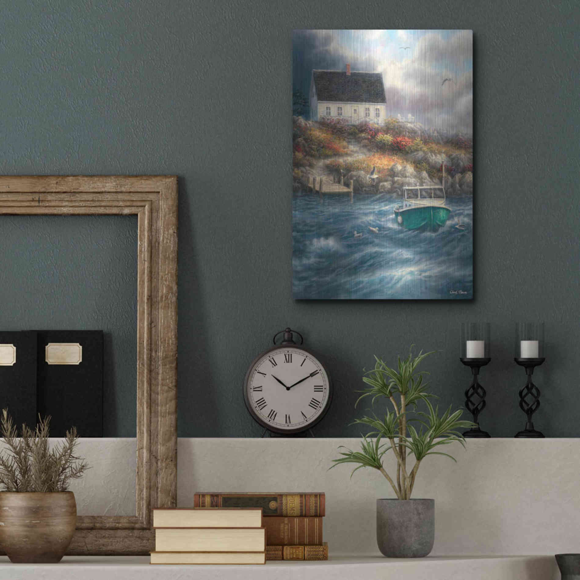 Luxe Metal Art 'Cape Cod Afternoon' by Chuck Pinson, Metal Wall Art,12x16