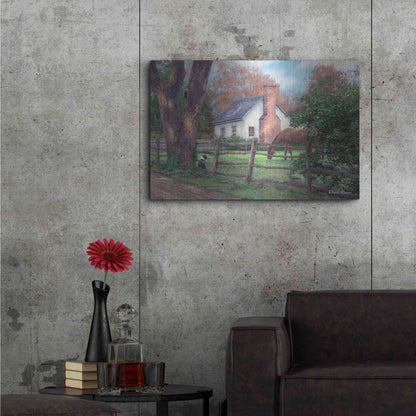 Luxe Metal Art 'Where Time Moves Slower' by Chuck Pinson, Metal Wall Art,36x24