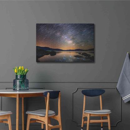 Luxe Metal Art 'Comet Storm' by Darren White, Metal Wall Art,36x24