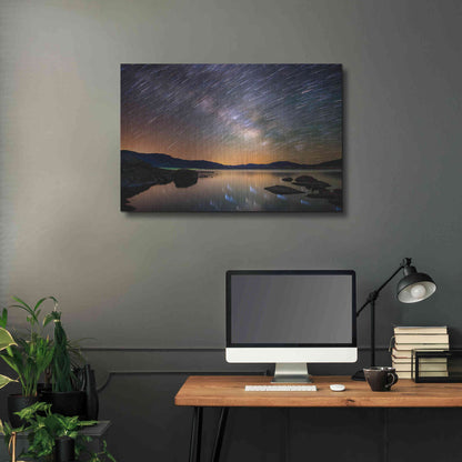 Luxe Metal Art 'Comet Storm' by Darren White, Metal Wall Art,36x24