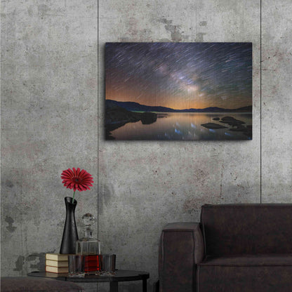 Luxe Metal Art 'Comet Storm' by Darren White, Metal Wall Art,36x24