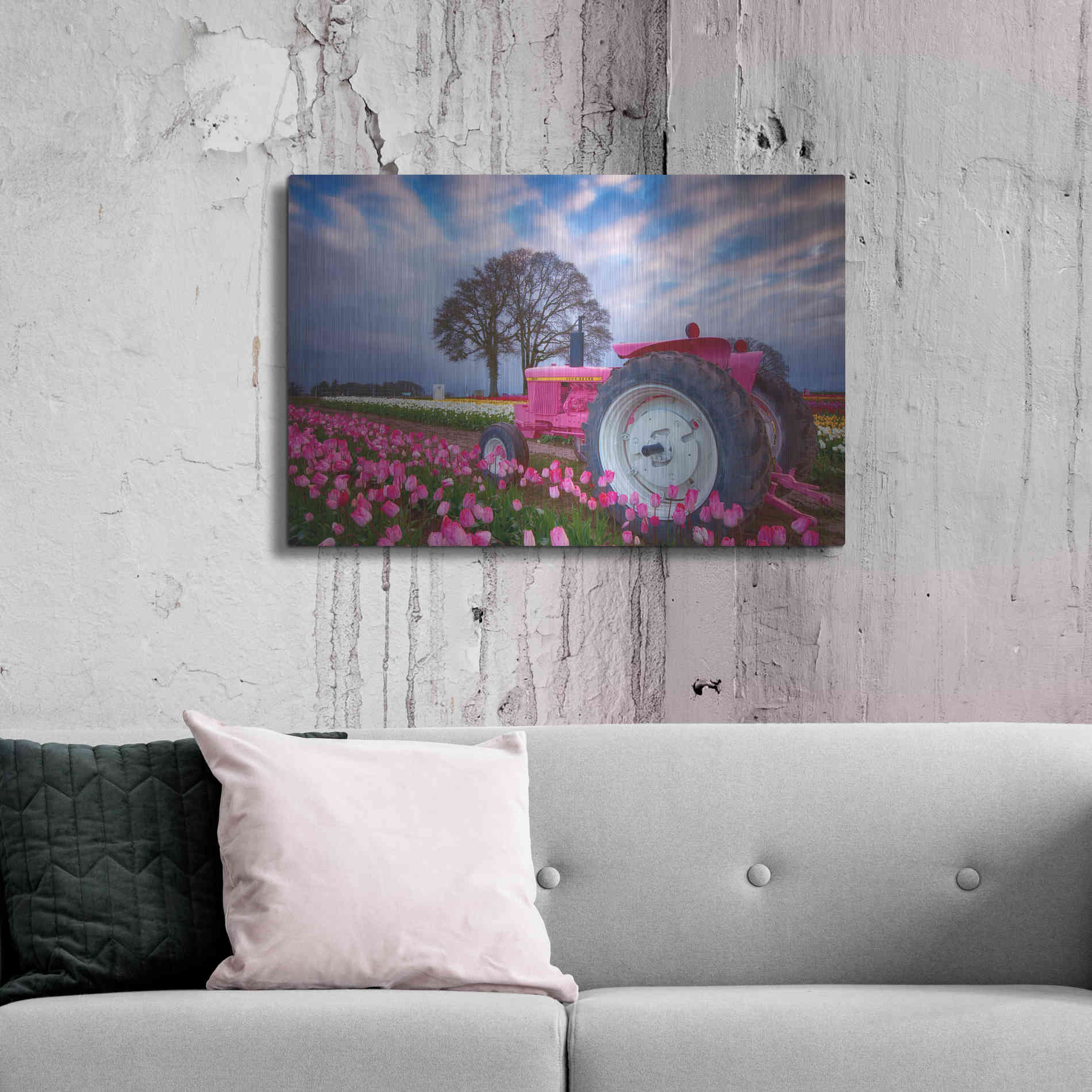 Luxe Metal Art 'Jane Deere' by Darren White, Metal Wall Art,36x24