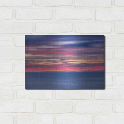 Luxe Metal Art 'One Minute Sunrise' by Darren White, Metal Wall Art,16x12