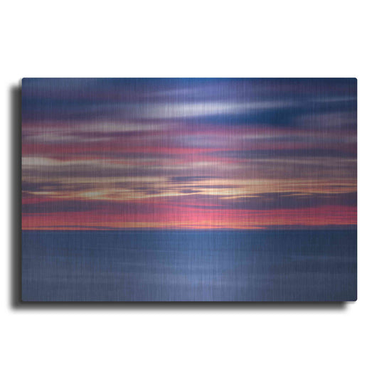 Luxe Metal Art 'One Minute Sunrise' by Darren White, Metal Wall Art