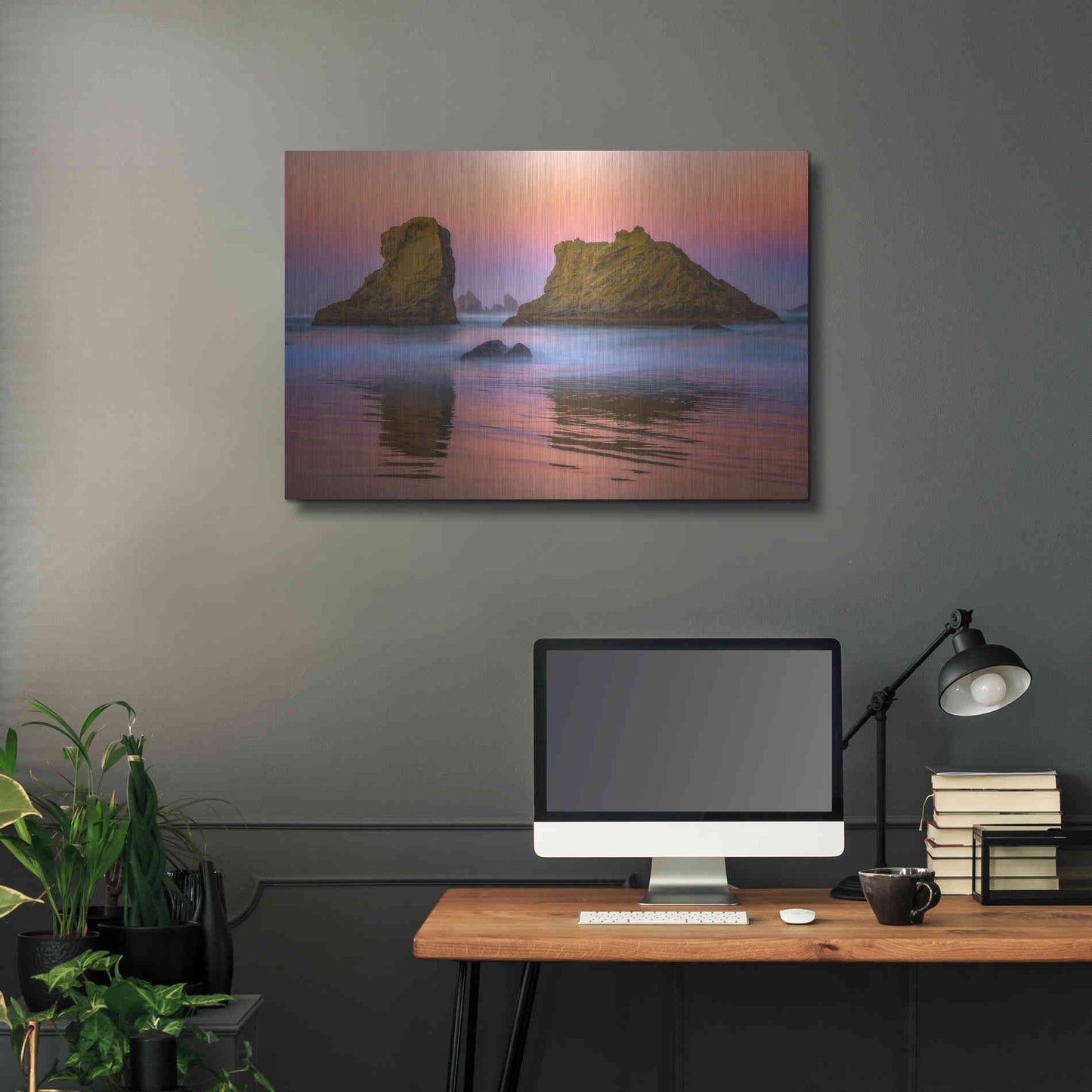 Luxe Metal Art 'Oregon's New Day' by Darren White, Metal Wall Art,36x24