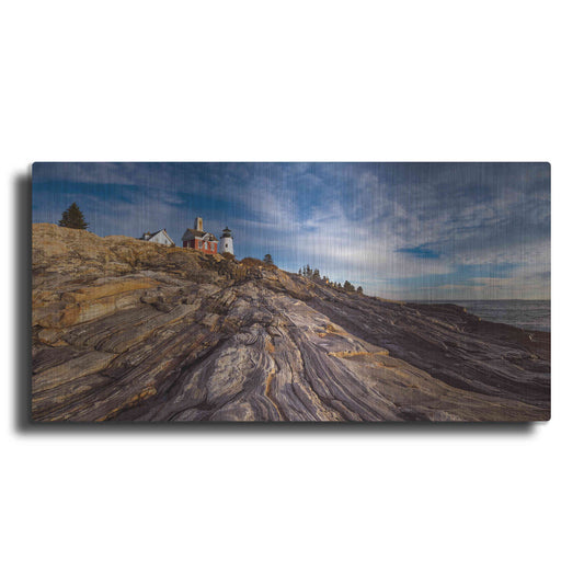 Luxe Metal Art 'Pemaquid Point' by Darren White, Metal Wall Art,2:1 L