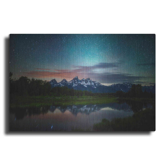 Luxe Metal Art 'Schwabacher Nights' by Darren White, Metal Wall Art