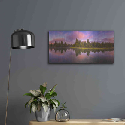 Luxe Metal Art 'Snake River Sunrise' by Darren White, Metal Wall Art,24x12