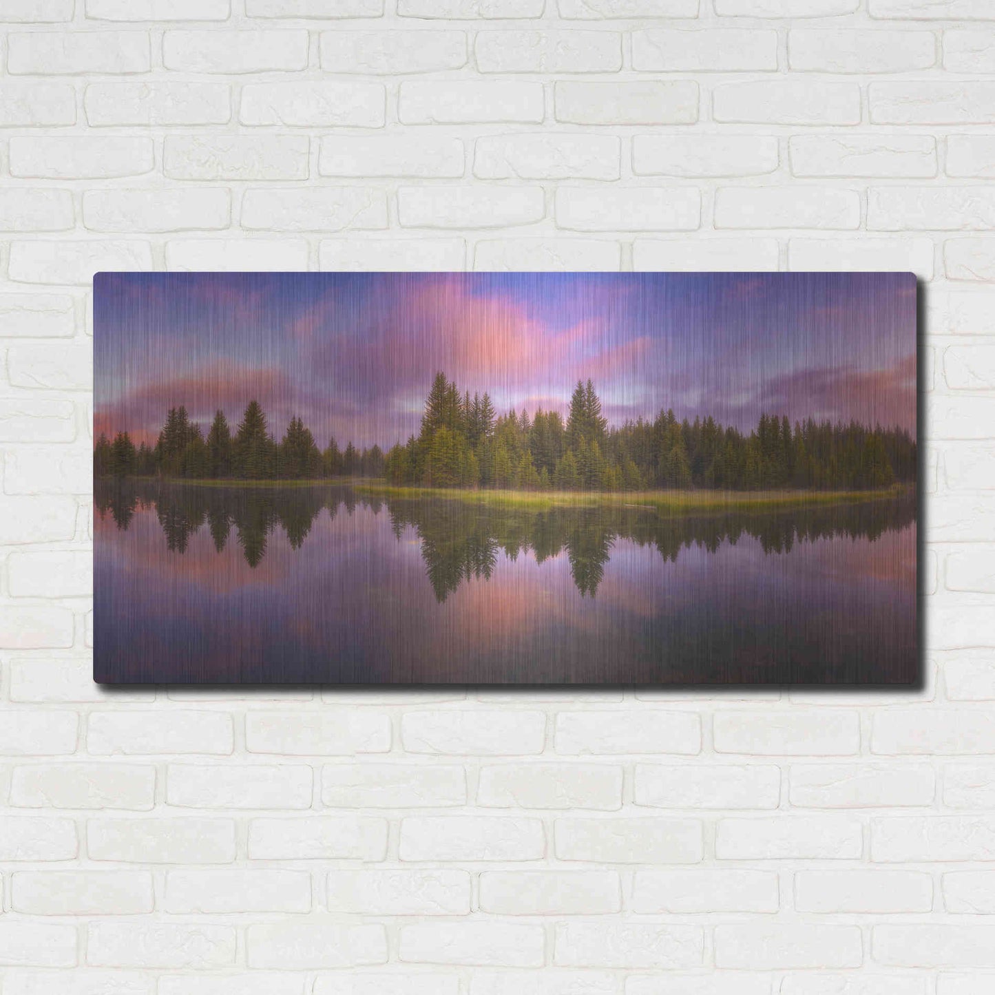 Luxe Metal Art 'Snake River Sunrise' by Darren White, Metal Wall Art,48x24