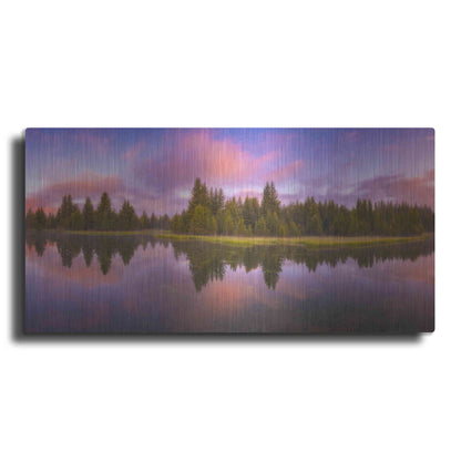 Luxe Metal Art 'Snake River Sunrise' by Darren White, Metal Wall Art,2:1 L