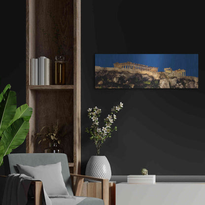 Luxe Metal Art 'Hellenic Spotlight,', Metal Wall Art,36x12