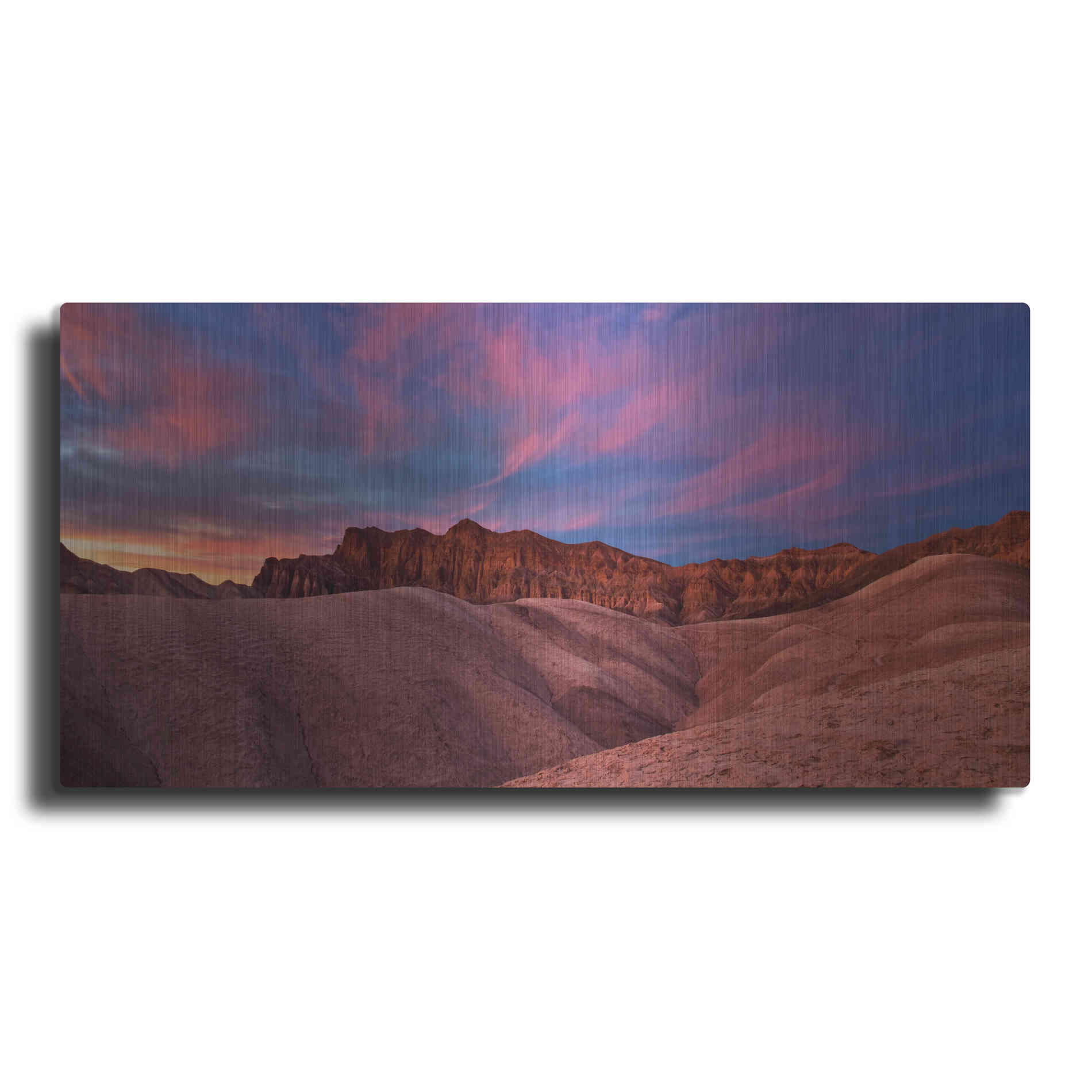 Luxe Metal Art 'Ruby Sunset,', Metal Wall Art,2:1 L