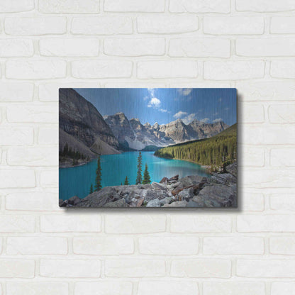 Luxe Metal Art 'Valley of the Ten Peaks,', Metal Wall Art,24x16