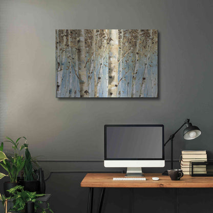 Luxe Metal Art 'White Forest' by Lisa Audit, Metal Wall Art,,36x24