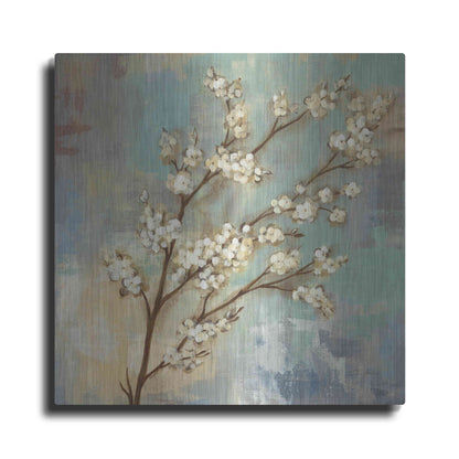 Luxe Metal Art 'Kyoto Blossoms I' by Silvia Vassileva, Metal Wall Art