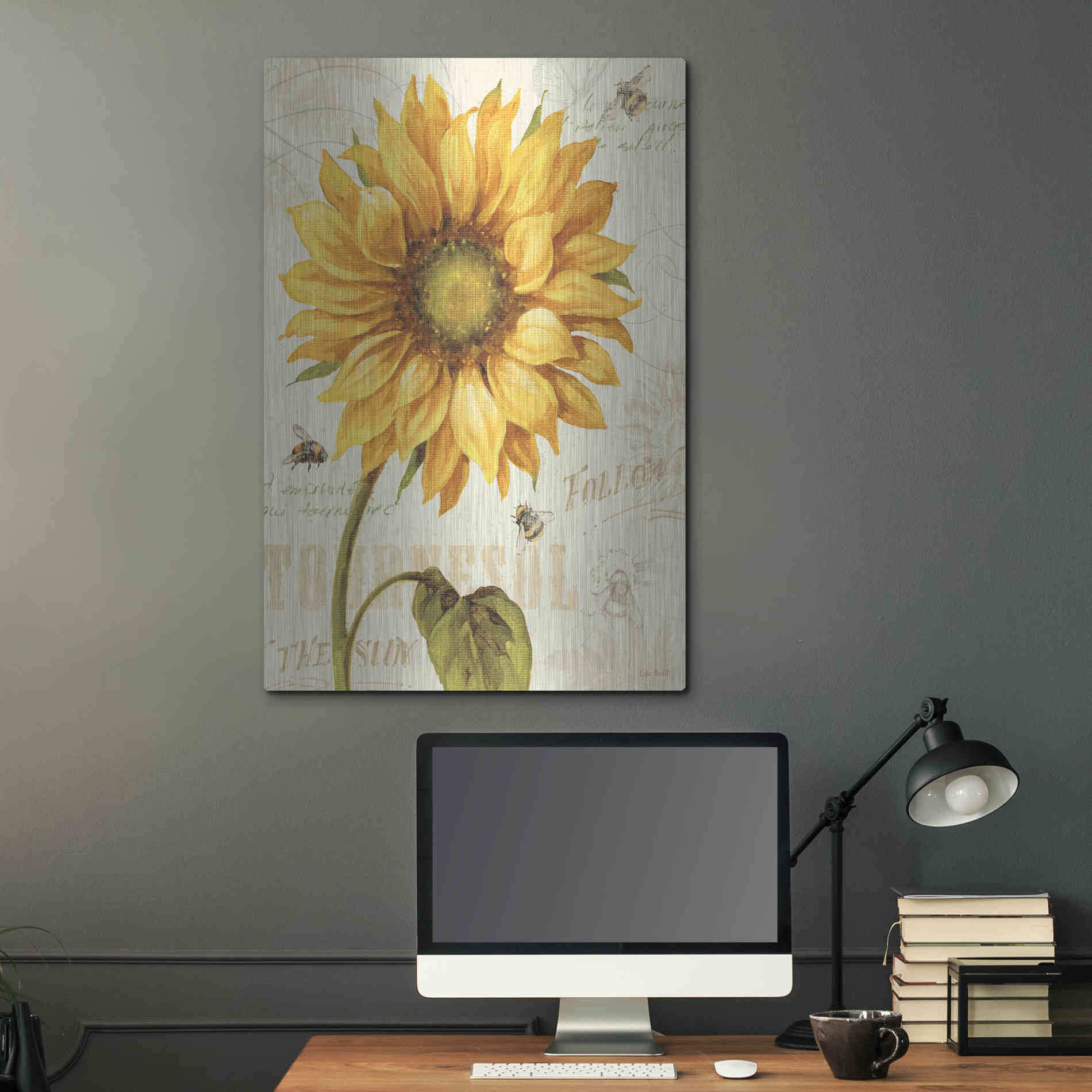 Luxe Metal Art 'Under The Sun I' by Lisa Audit, Metal Wall Art,,24x36