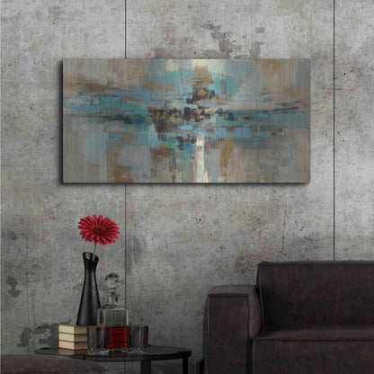 Luxe Metal Art 'Morning Fjord' by Silvia Vassileva, Metal Wall Art,48x24