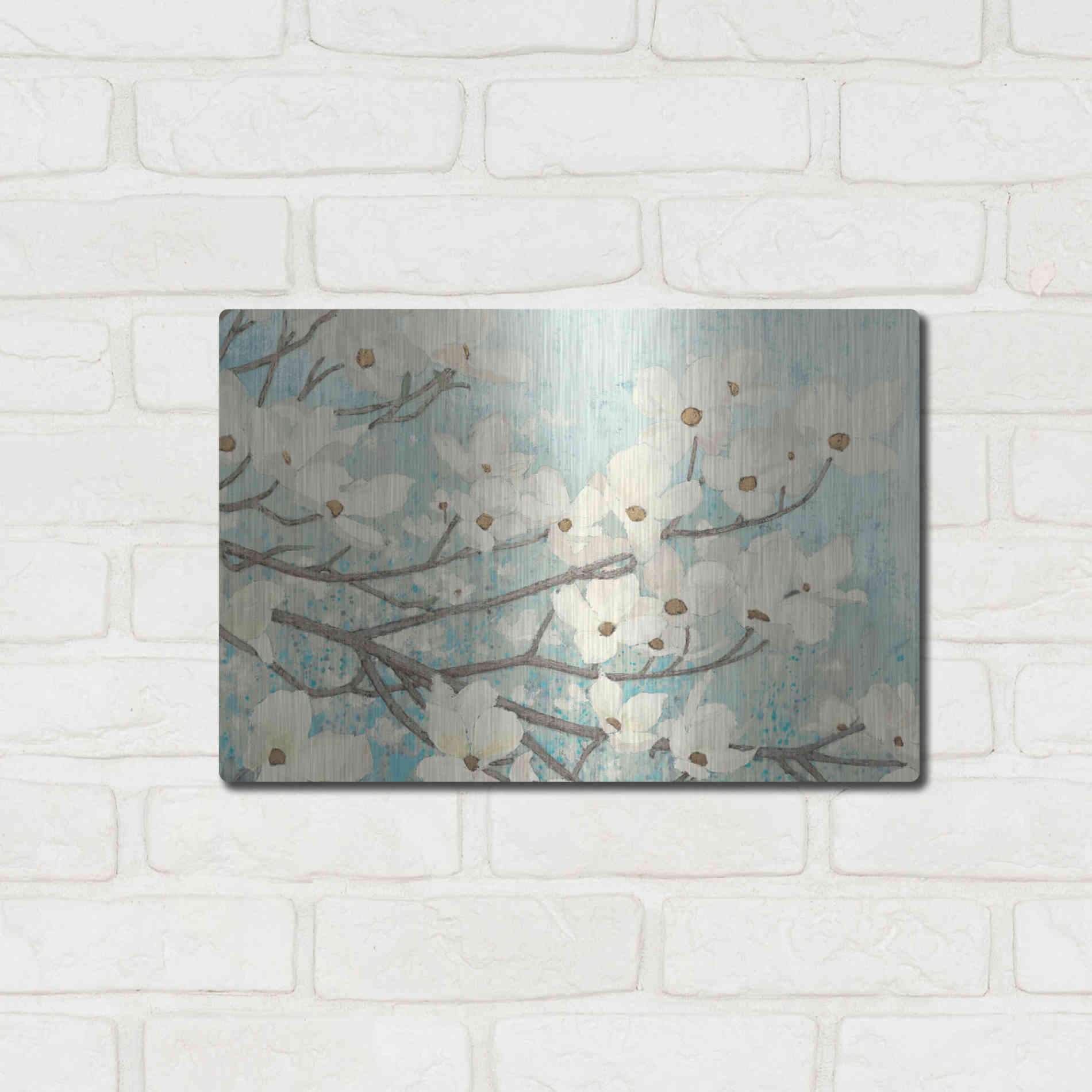 Luxe Metal Art 'Blossoms' by James Wiens, Metal Wall Art,16x12