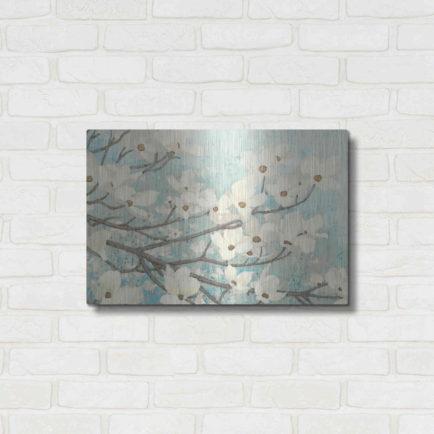 Luxe Metal Art 'Blossoms' by James Wiens, Metal Wall Art,24x16