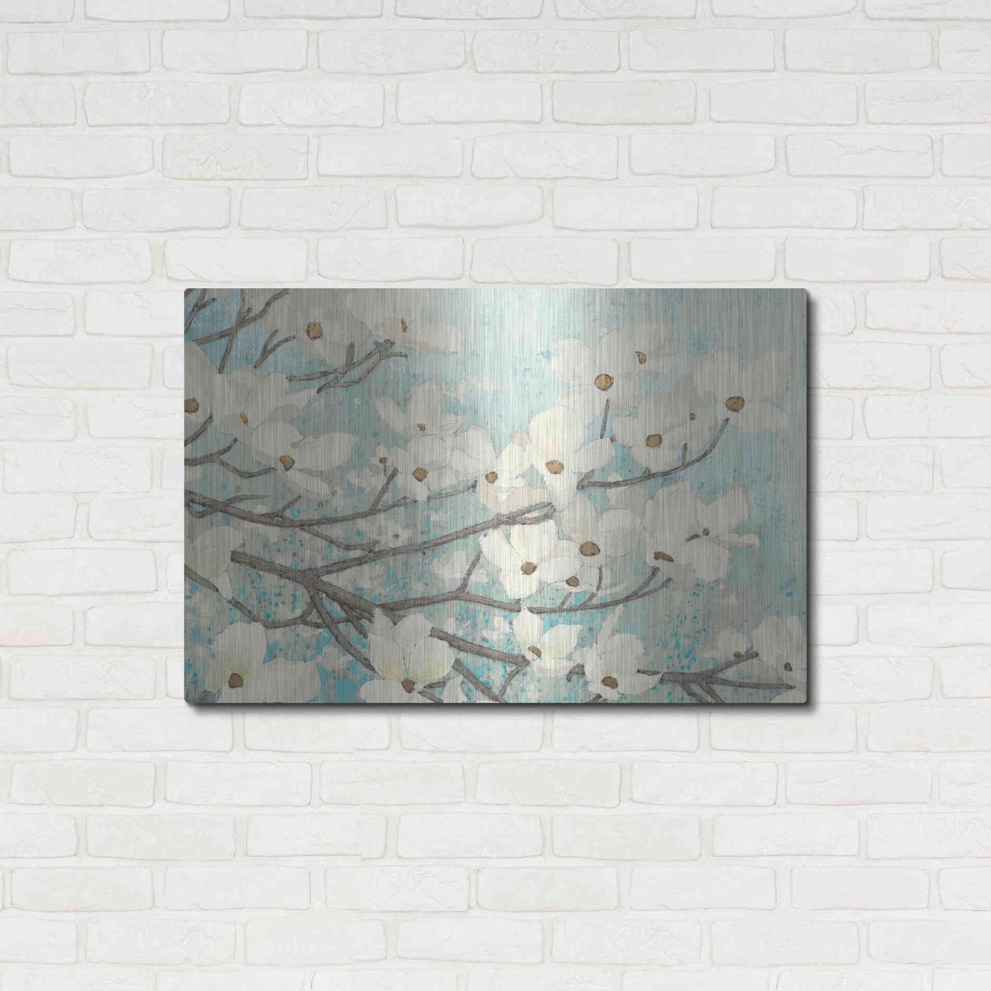 Luxe Metal Art 'Blossoms' by James Wiens, Metal Wall Art,36x24