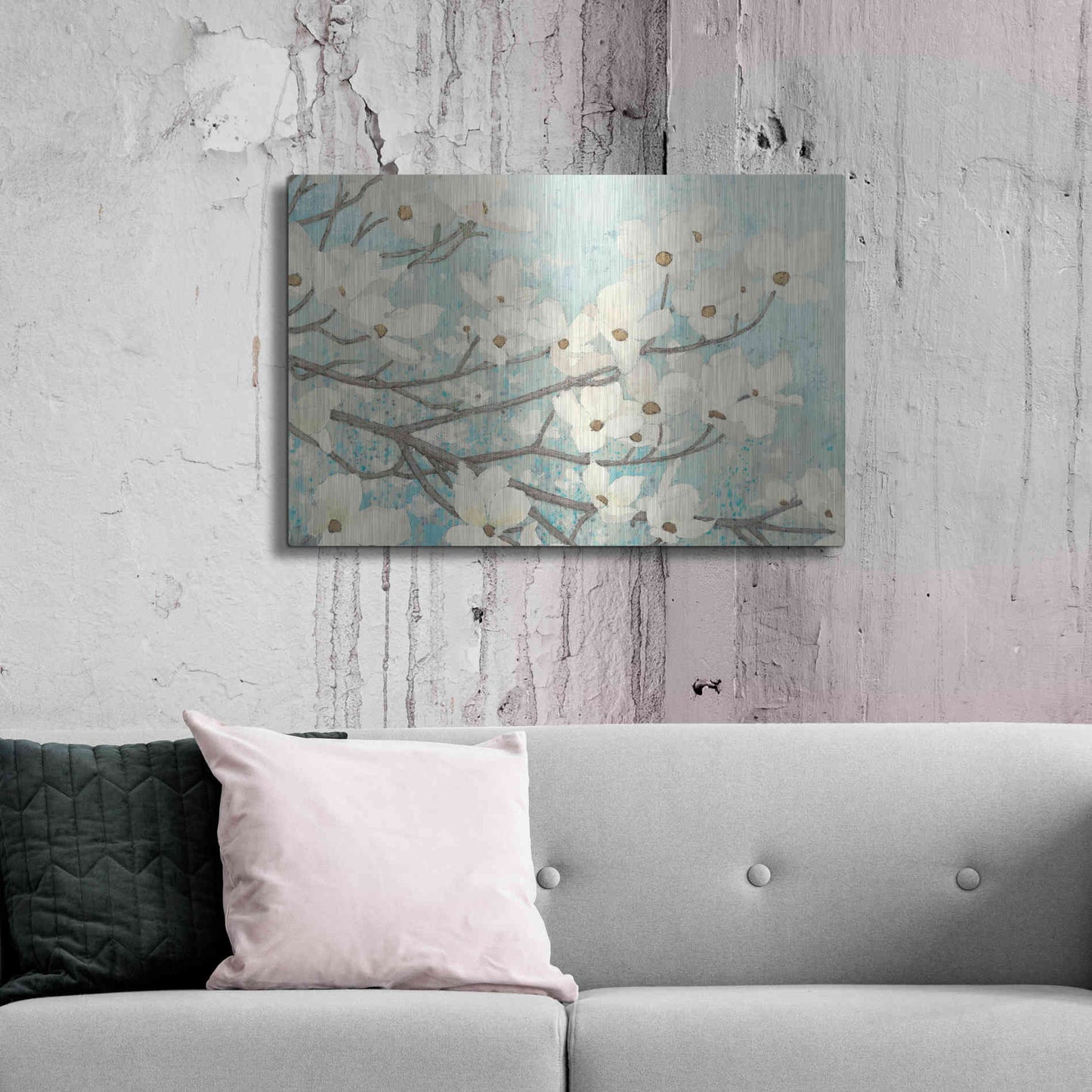 Luxe Metal Art 'Blossoms' by James Wiens, Metal Wall Art,36x24