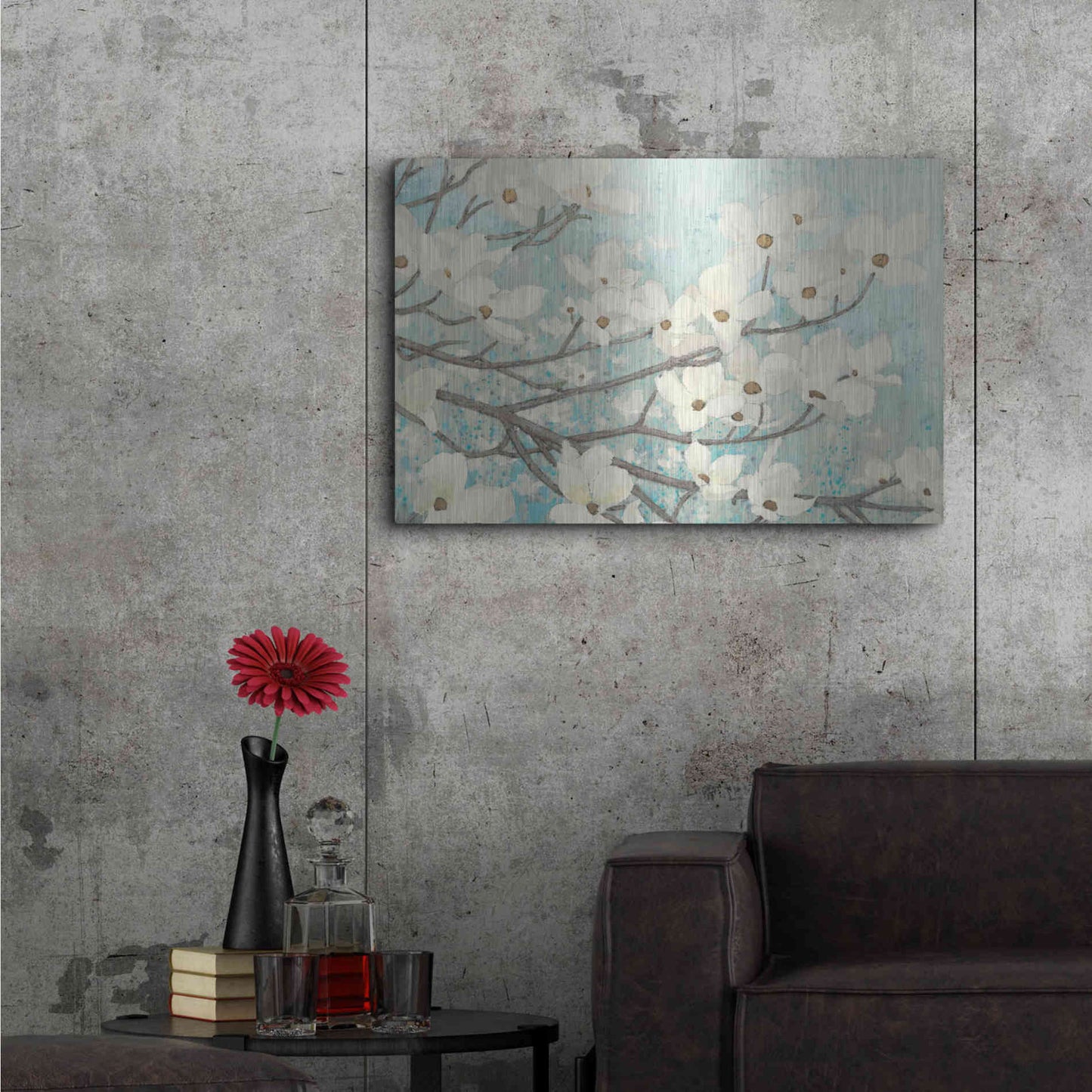 Luxe Metal Art 'Blossoms' by James Wiens, Metal Wall Art,36x24