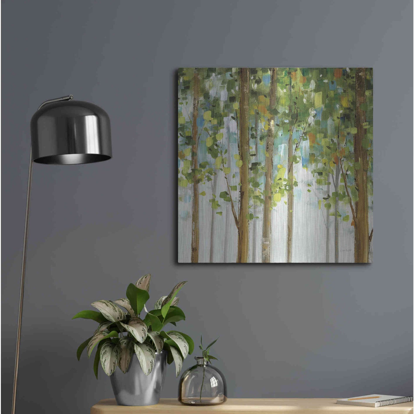 Luxe Metal Art 'Forest Study' by Lisa Audit, Metal Wall Art,,24x24