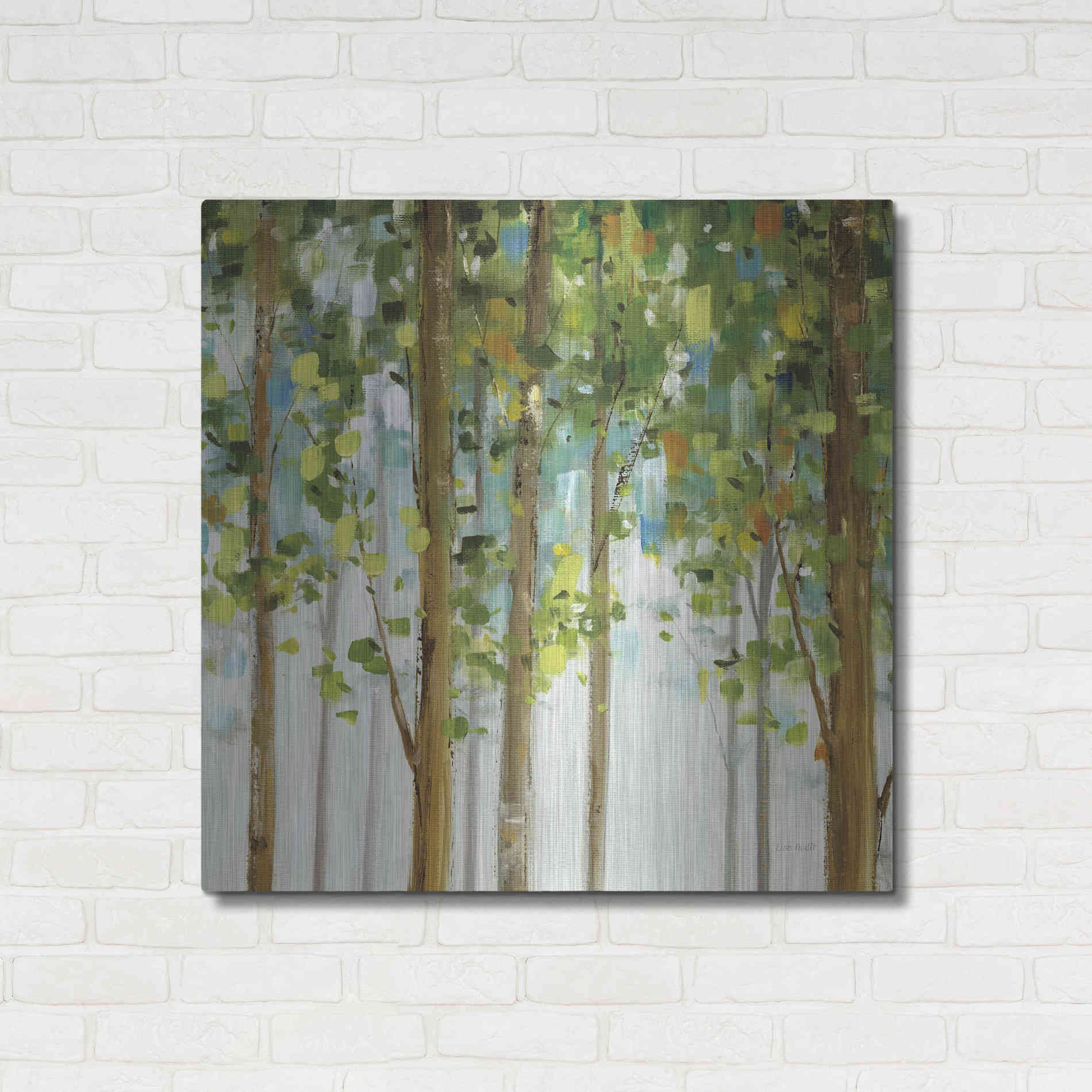 Luxe Metal Art 'Forest Study' by Lisa Audit, Metal Wall Art,,36x36