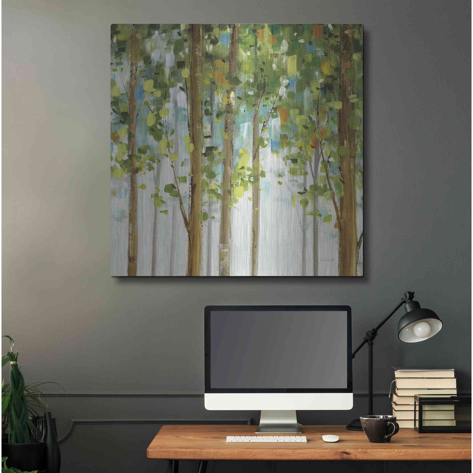 Luxe Metal Art 'Forest Study' by Lisa Audit, Metal Wall Art,,36x36