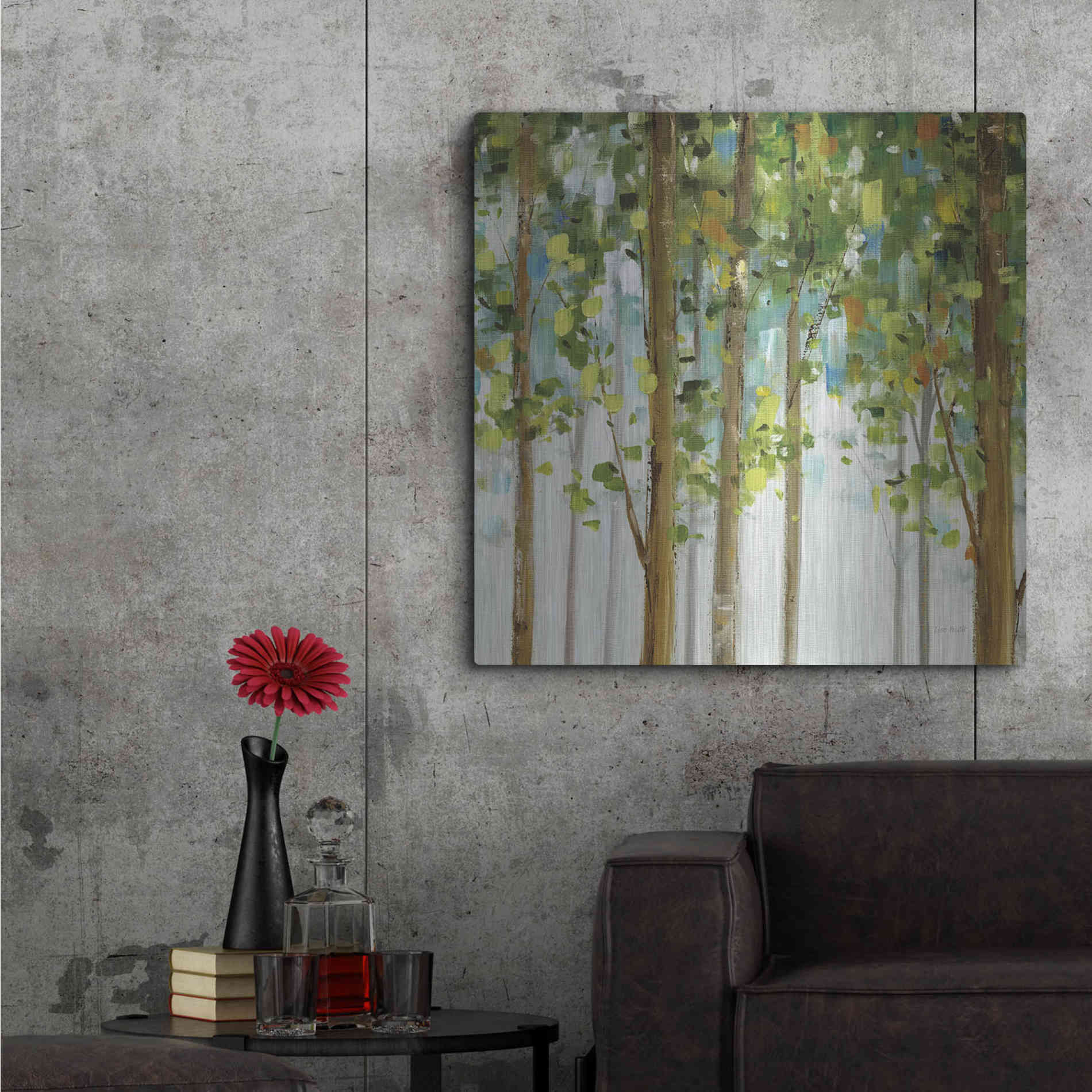 Luxe Metal Art 'Forest Study' by Lisa Audit, Metal Wall Art,,36x36