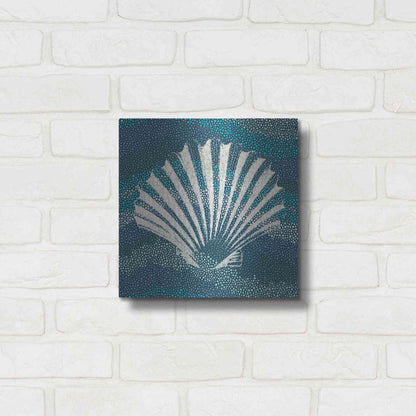 Luxe Metal Art 'Sea Glass I' by Wild Apple Portfolio, Metal Wall Art,12x12