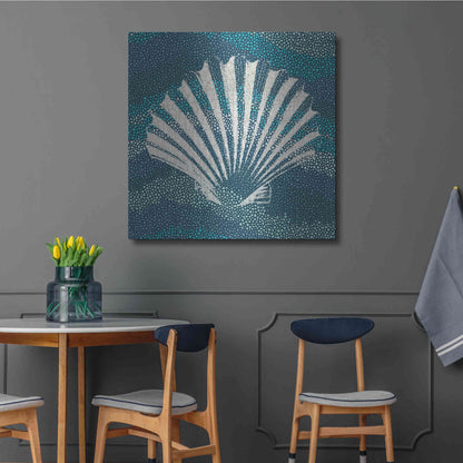 Luxe Metal Art 'Sea Glass I' by Wild Apple Portfolio, Metal Wall Art,36x36