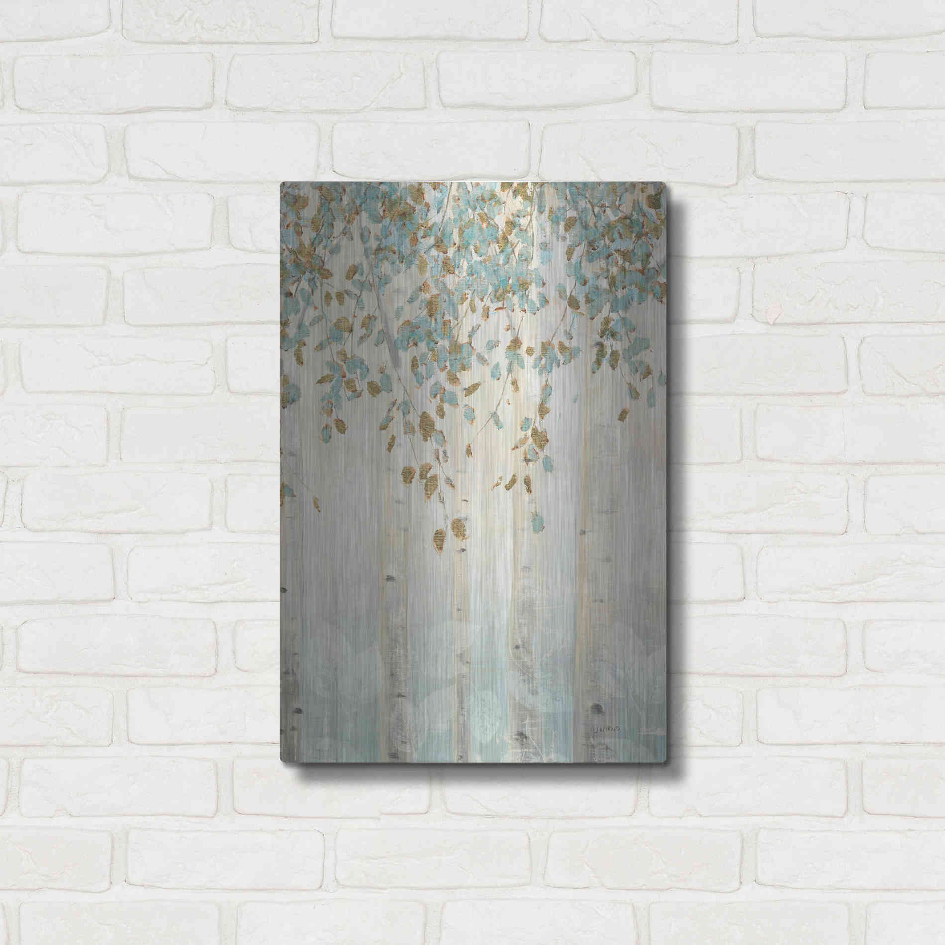 Luxe Metal Art 'Dream Forest II' by James Wiens, Metal Wall Art,16x24