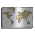 Luxe Metal Art 'Gilded Map' by Wild Apple Portfolio, Metal Wall Art