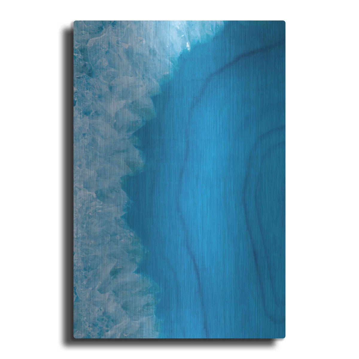 Luxe Metal Art 'Agate Geode' by Wild Apple Portfolio, Metal Wall Art