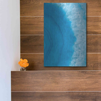 Luxe Metal Art 'Agate Geode II' by Wild Apple Portfolio, Metal Wall Art,12x16