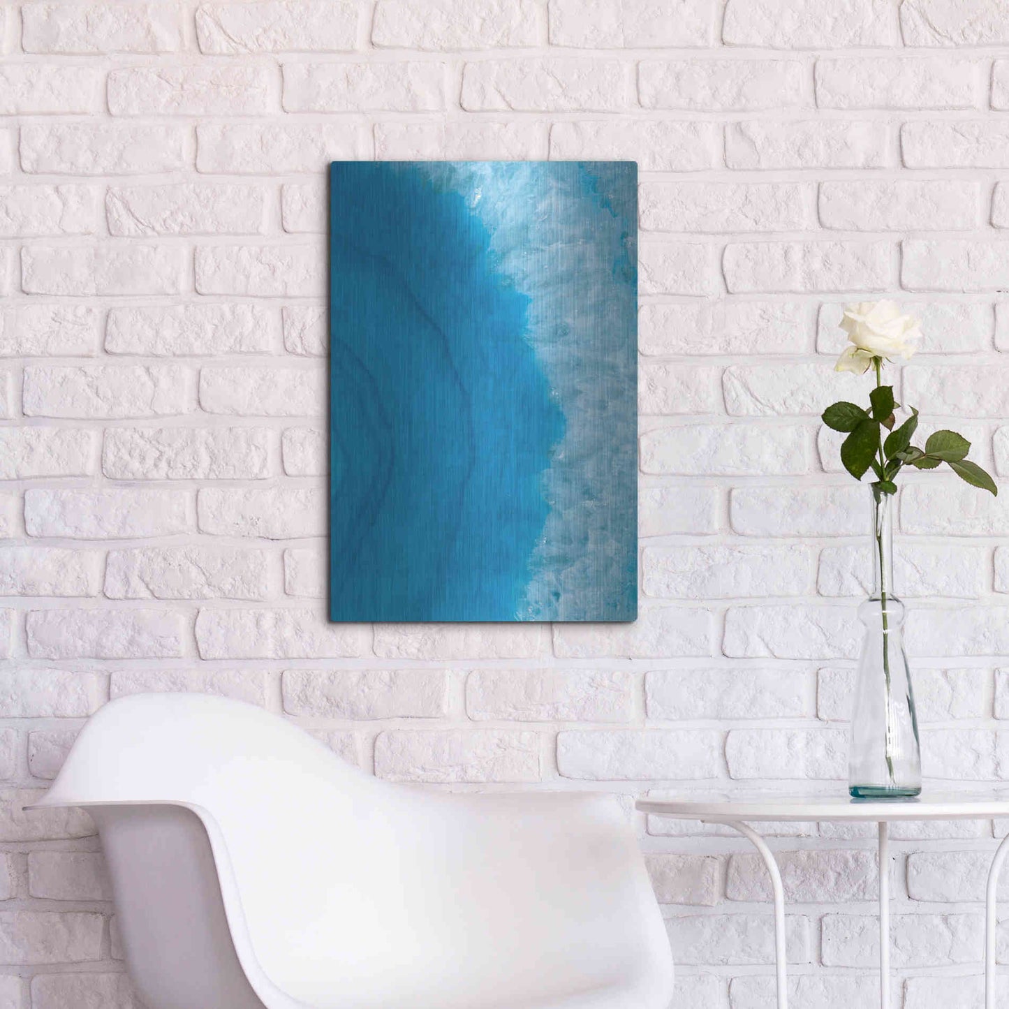 Luxe Metal Art 'Agate Geode II' by Wild Apple Portfolio, Metal Wall Art,16x24