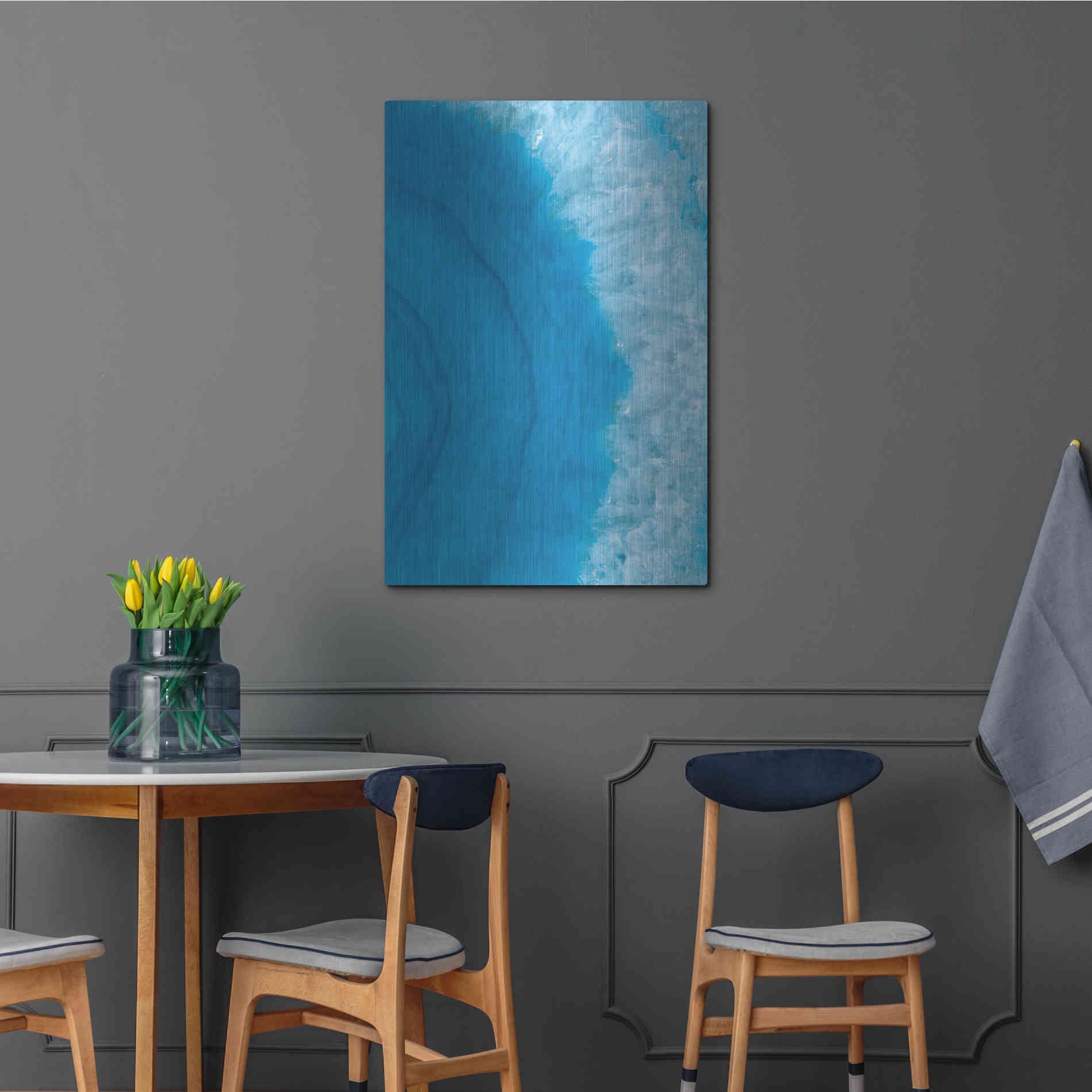 Luxe Metal Art 'Agate Geode II' by Wild Apple Portfolio, Metal Wall Art,24x36