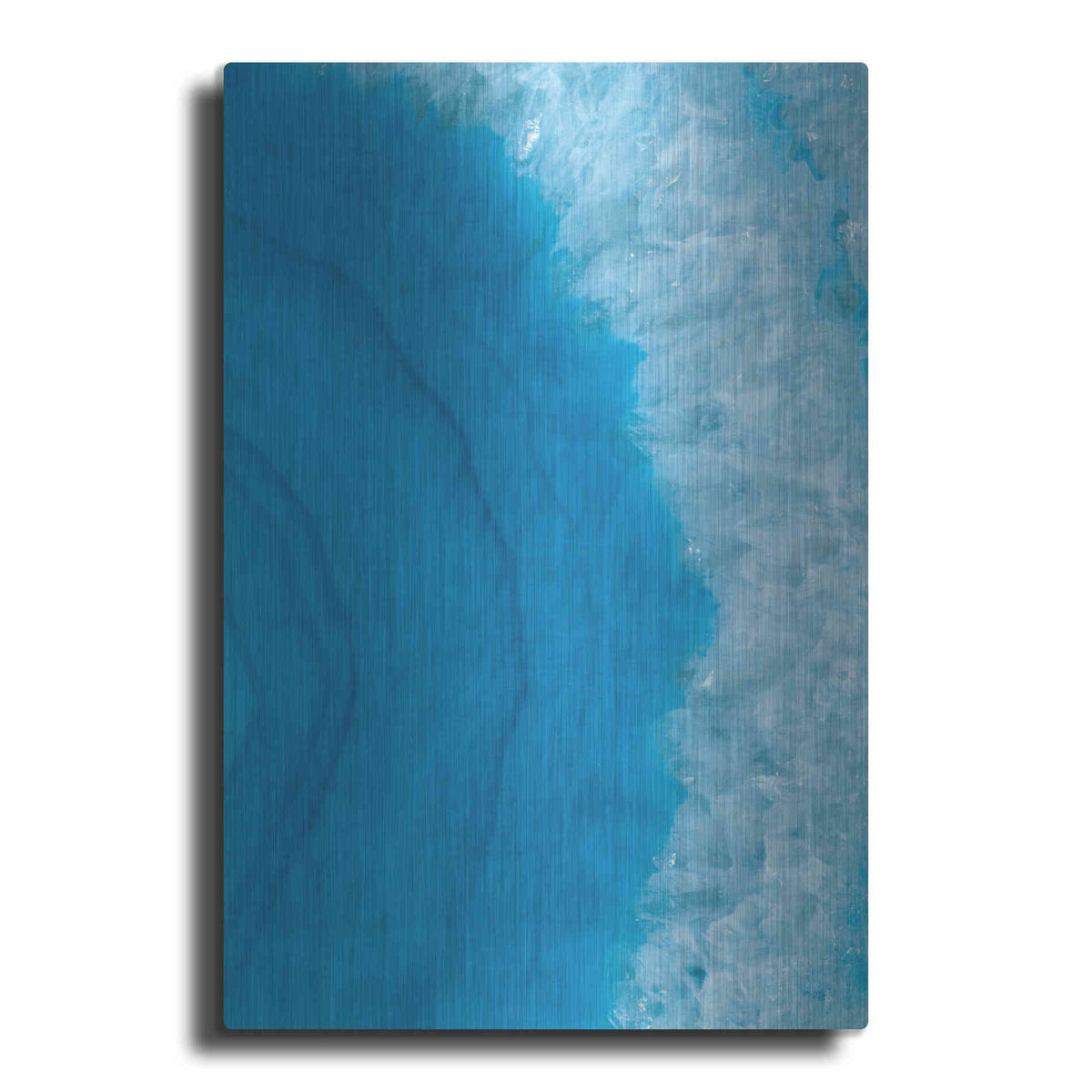 Luxe Metal Art 'Agate Geode II' by Wild Apple Portfolio, Metal Wall Art